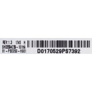 FUENTE DE PODER / PHILIPS 81-PBE050-H901 / SHG5504C-101H / DLBB419 / REV:1.3 / PANEL LVF500CMDXE4V1 / MODELO 50PFL4662/F7